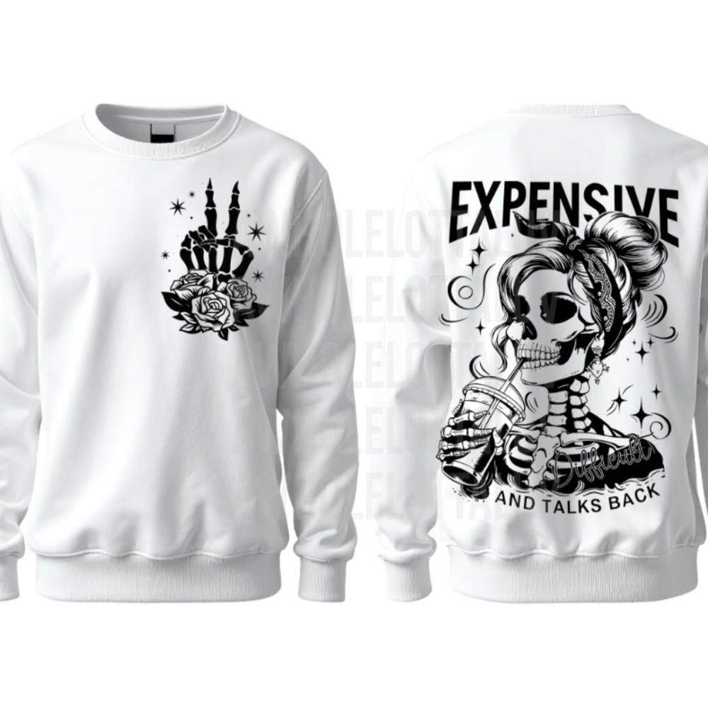 Gildan White Graphic hoodie